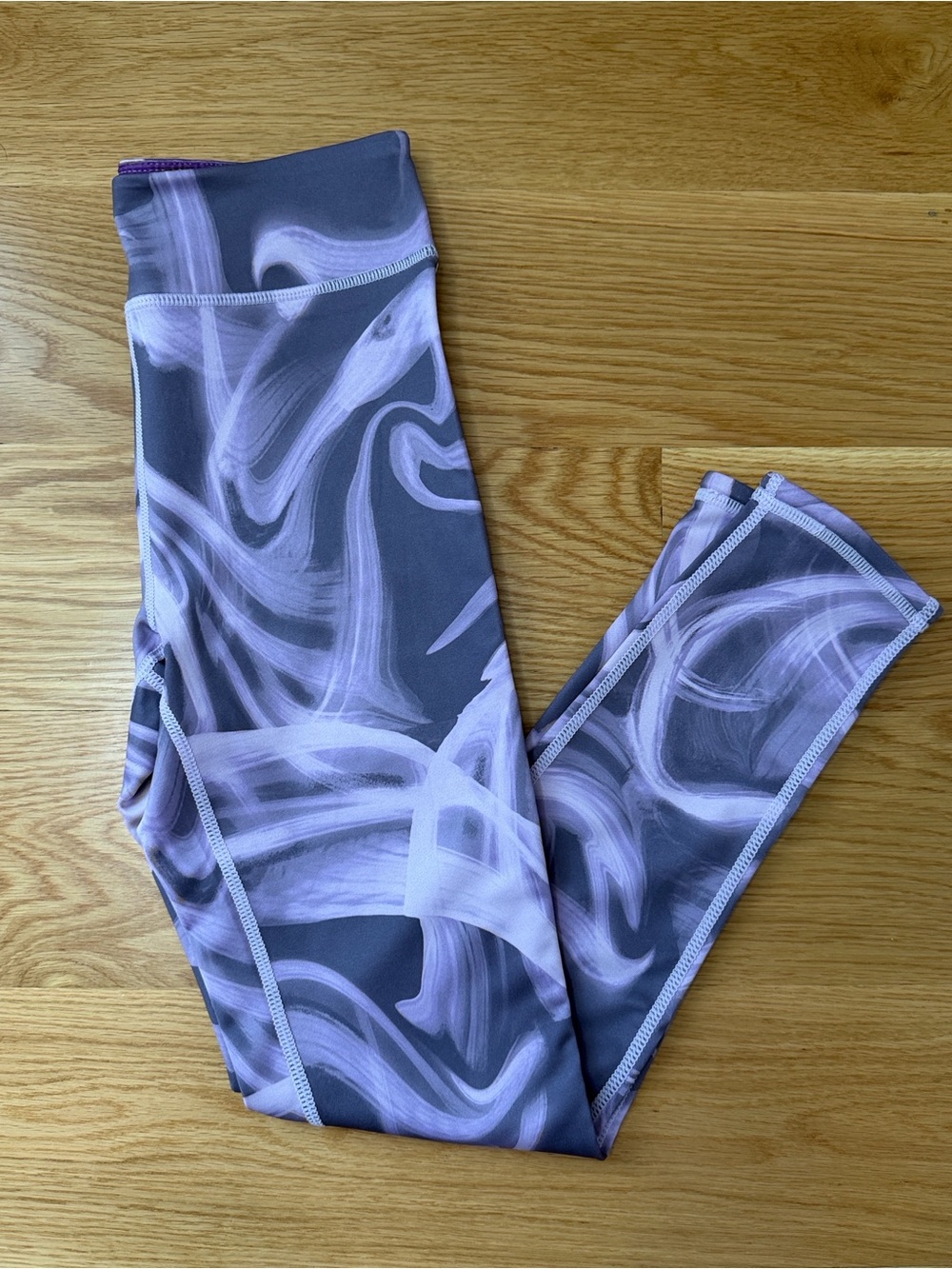Zella Girl Blue Purple and Gray Active Leggings | NEW!